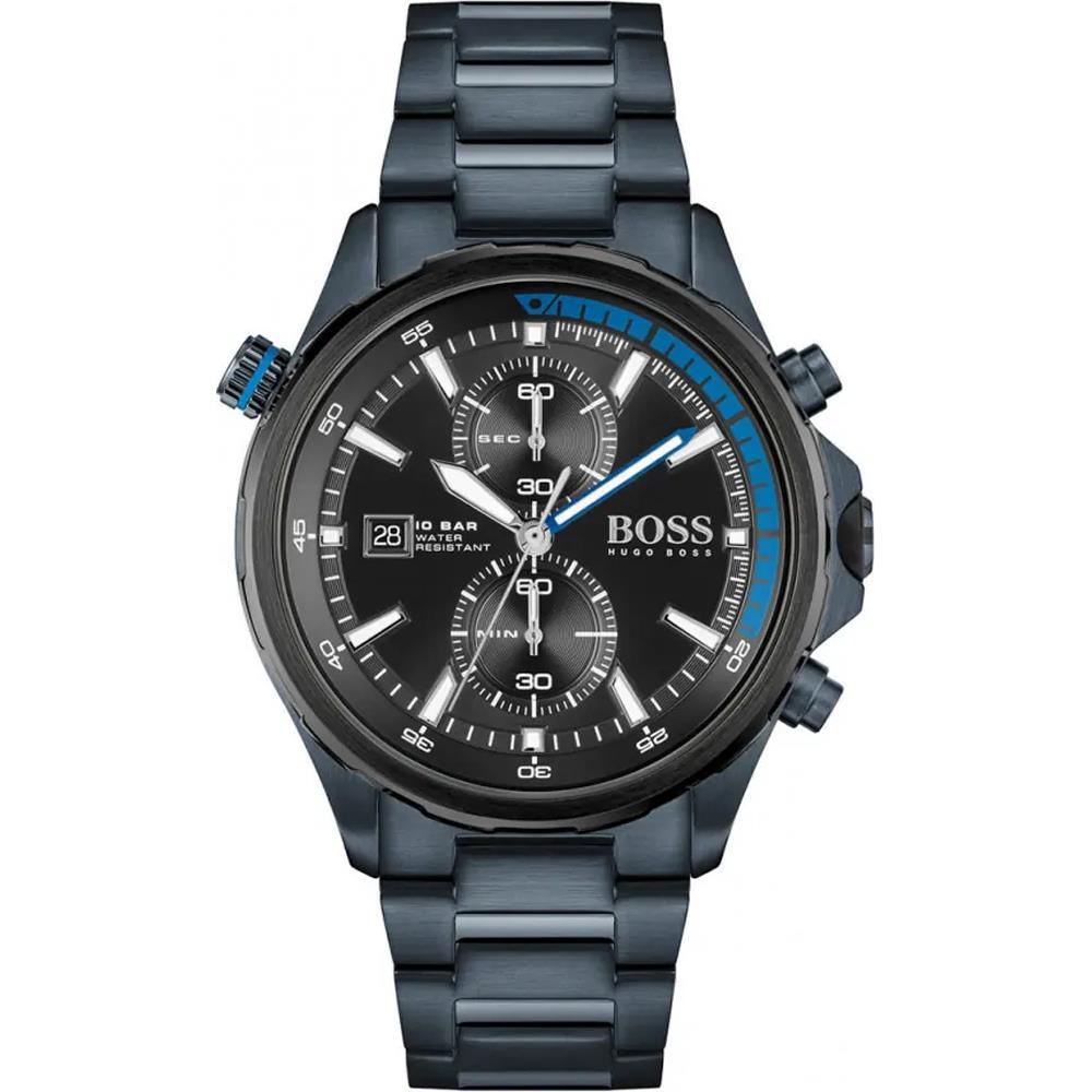Hugo Boss Men's Blue 1513824 Analog Black Dial Watch
