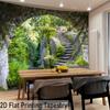 2D flat design 1-piece cave tree ladder tapestry suitable for bedrooms parties and bohemian decor