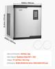 Commercial Ice Maker Machine - Head, 136 kg/Day Stainless Steel Ice Machine with Scheduled Ice-Making, Self-Cleaning, Adjustable Thickness, Ideal for