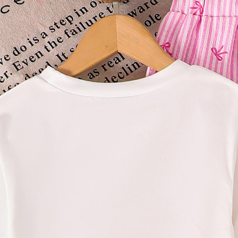 7-12Y Girls‘ Suit Summer Children's New Fashionable Printed Shirt + Trousers 2pcS Girls’ Long-sleeved Girls' Trousers