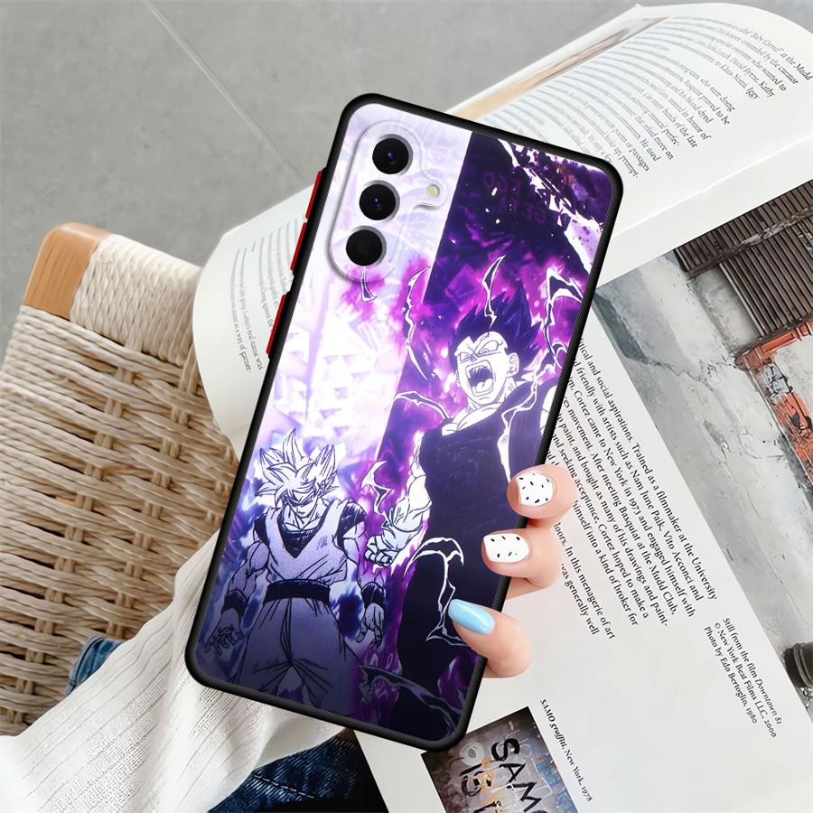 Dragon Ball Goku Vegeta Back Phone Cover Case for Samsung Galaxy A54 A24 A21s A73 A22 A34 A53 A52 A56 A25 A26 A35 A36