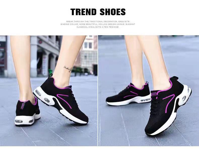 Damen Mesh Laufschuhe für den Frühling: Atmungsaktives, leichtes Air-Cushion mit Stoßabsorption und dicker Sohle zur Erhöhung der Körpergröße.