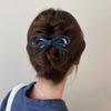 Velvet Bow Hair Clips Twist Clamp for Women Hair Claw Back Head Updo French Elegant Hairpin Hair Accessories Female Headwear