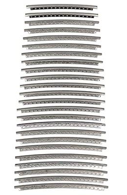 HOSCO Stainless Steel Frets, Medium Crown, 24 Frets, Tang Cut, HFS-M1-P24