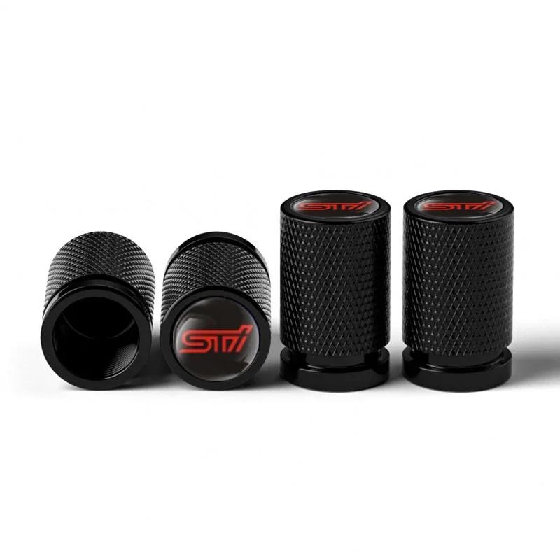 4PCS Car Tire Valve Caps Wheel Stem Protection Air Covers For Subaru STI XV WRC WRX BRZ FORESTER IMPREZA LEGACY OUTBACK TRIBECA vus9