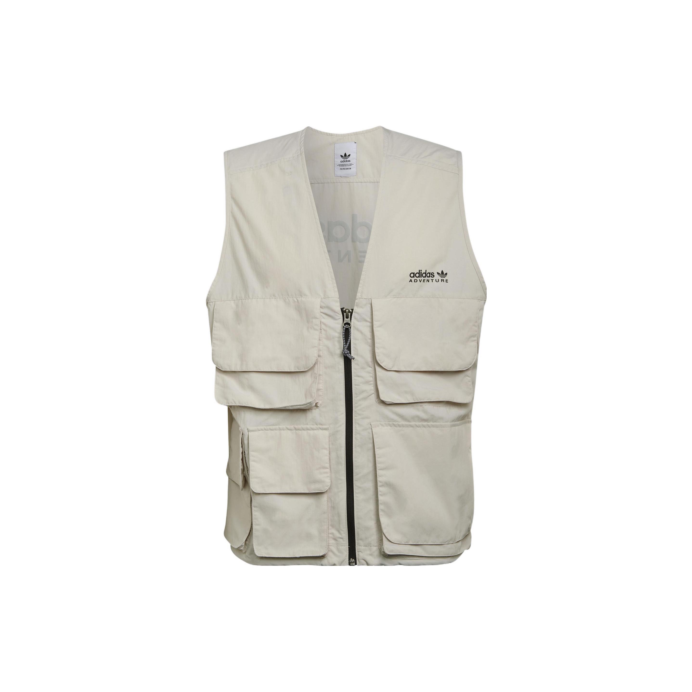Adidas Originals Adventure ST Vests Men s Bauxite Brown V neck Moderate Workwear HF4776 M
