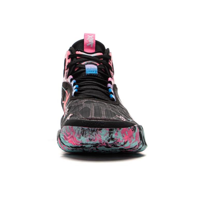 Li Ning Kids Yu Shuai 19 Core Stability Support Comfortable Fashion Non-Slip Shock Absorption Breathable Mid-Top Basketball Shoes YKBV072-7