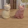 3D Pet Cat Candle Mold DIY Crafts Plaster Resin Mold Funny Animal Figurines Molds  Party Favors