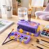Acrylic Watercolor Brush Washer Water Cycle Paint Cleaner, Rinser with Painting Cleaner Dispenser & Palette, Cleaning Tool