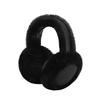 Faux Fur Earmuffs with Elastic Headband Foldable Design Fluffy Warm Ear Warmers Plush Exterior Winter Accessory