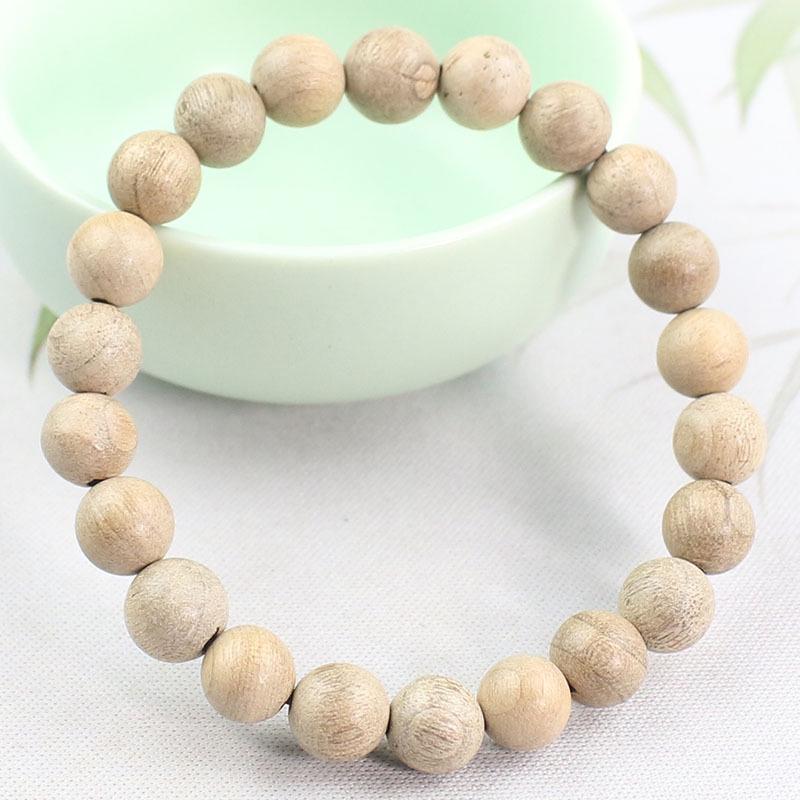 Sandalwood 10MM Single Loop Bracelets - Unisex Buddhist Beads Rosary Jewelry