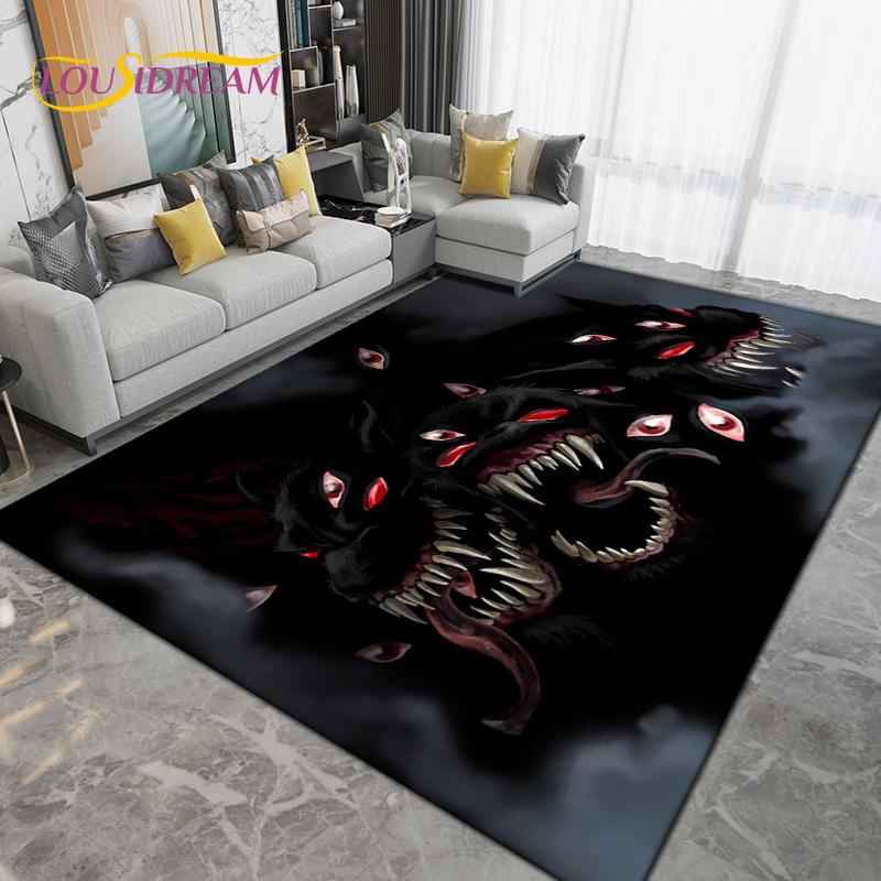Wolf Wolf Spirit Series Area Rug Large,Carpet Rug for Living Room Bedroom Sofa,Kitchen Bathroom Doormat Non-slip Floor Mat Gift
