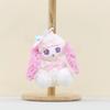 Turn Into Baby Rabbit Plush Keychain Toy Cartoon Doll Backpack Gifts Pendant