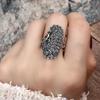 Fashionable Peacock Ring for Women, Japanese, Korean, Cool, European and American Open Index Finger,