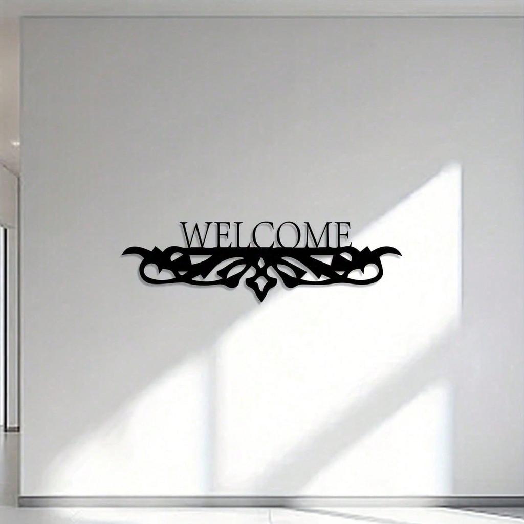 Modern Metallväggkonst Smidesjärn Blommig Vintage Heminredning Gåva