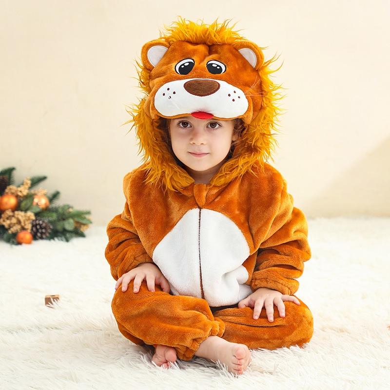 Winter Baby Rompers Baby Pijamas Halloween Ghost Bat Shark Deer Animal Cartoon Hooded Jumpsuits Cosplay Costume Boys Girl Pajama