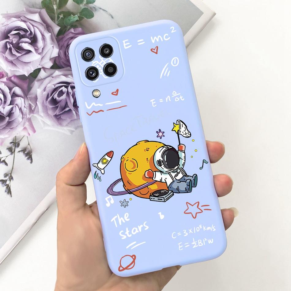 Custodia per Telefono Samsung Galaxy M22 Samsung M22 F22 SM-M225F E225F Gatto Carino Cartone Animato Colore Caramella Silicone Morbido Copertura Posteriore