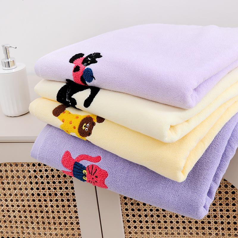 Pure Cotton Bath Towel for Household Use, Made of Absorbent and Thickened Cotton, with All Cotton Bath Towel Added