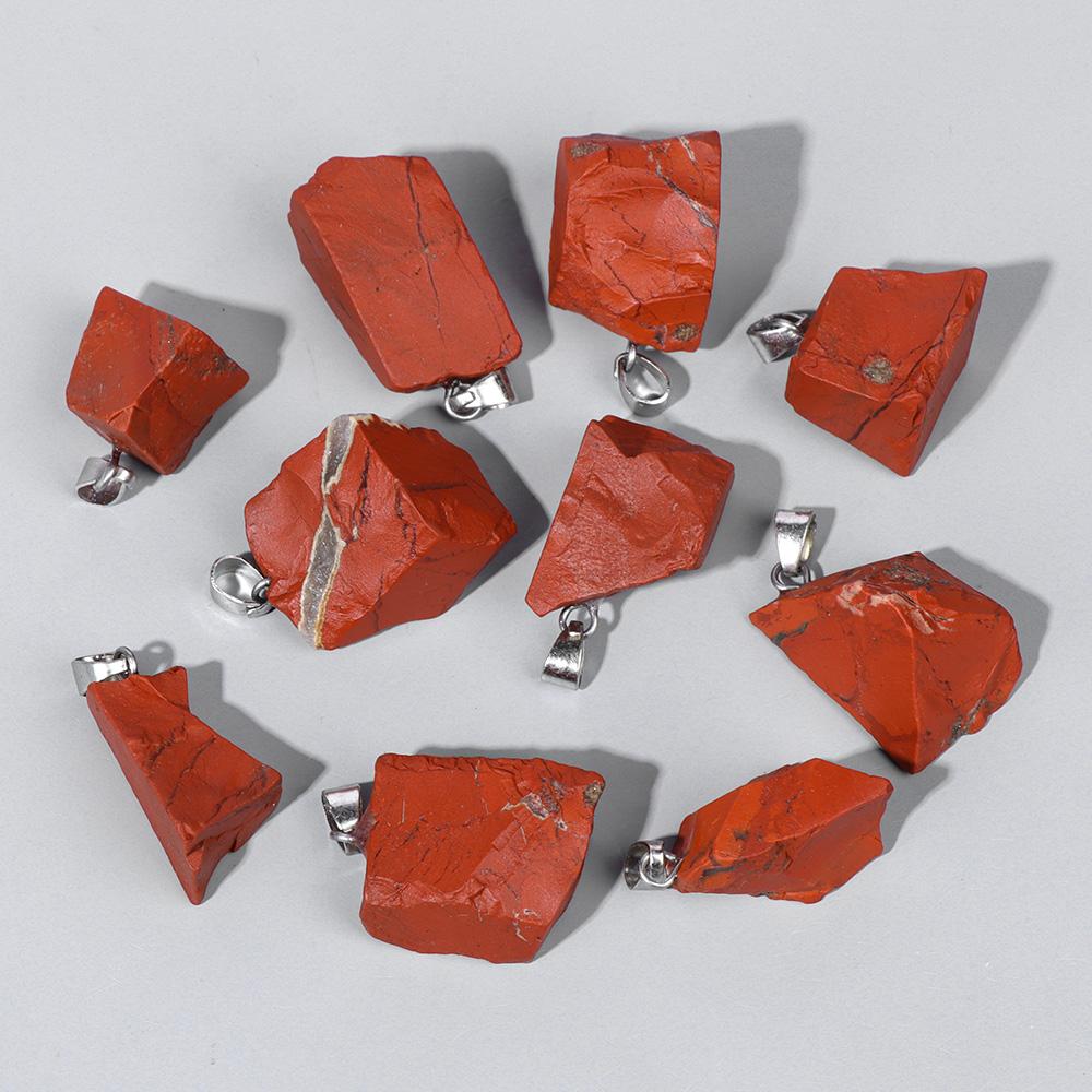 5pcs Irregular Raw Natural Stone Pendant Agates Quartz Crystal Pendant for Jewelry Making DIY Necklace Earrings Accessories