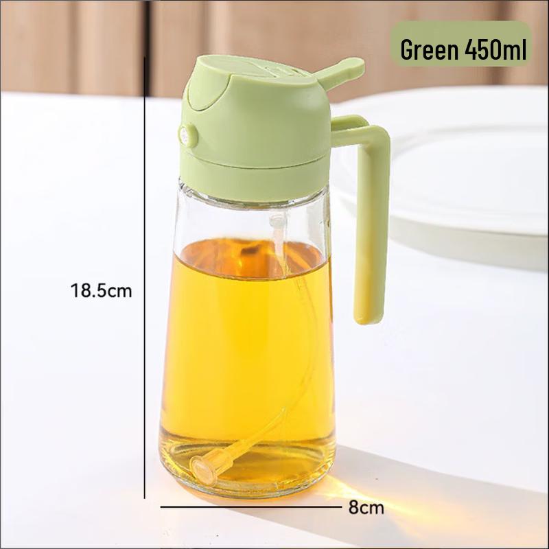 Zhishi Automatic Glass Oil Spray & Pour Bottle Set