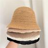 Korean Hollow Hats Women, Spring/Summer Fashionable Breathable Sunshade Fisherman Cap, Face-Slimming Bucket Hat