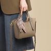 Bucket bag new messenger leather women's bag cowhide large-capacity portable shoulder vegetable basket bag