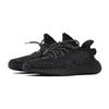 adidas Originals Yeezy Boost 350 V2 Low Top Casual Shoes Unisex Black FU9007(Team1007-)