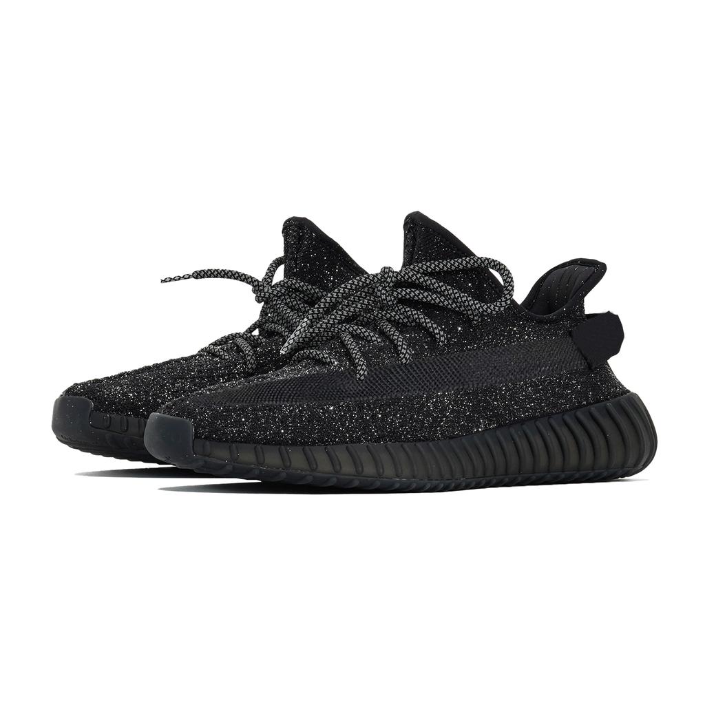 adidas Originals Yeezy Boost 350 V2 Low Top Casual Shoes Unisex Black FU9007(Team1007-)