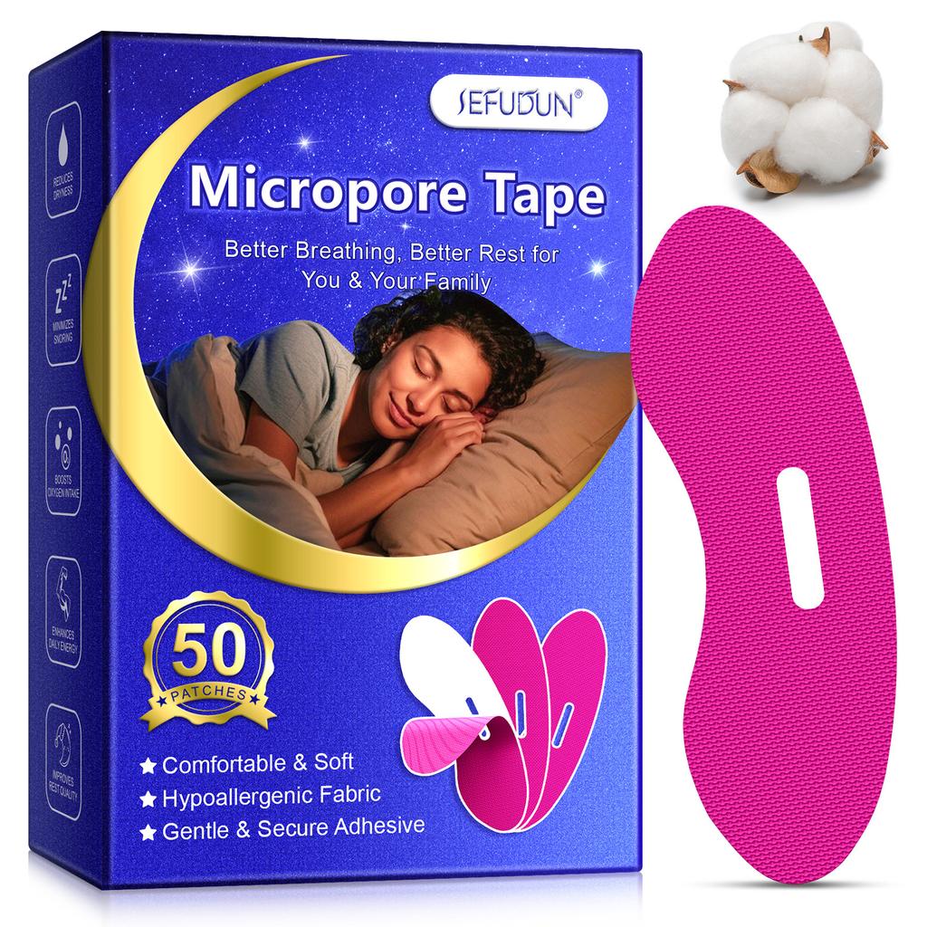 50 szt. Taśma na usta do spania Utrzymuje usta zamknięte Zapobiega chrapaniu Delikatny pasek do spania do domu, w podróży Taśma na usta Taśma na usta do spania