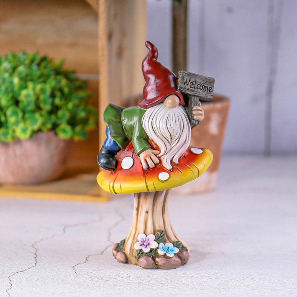 Umbrella Resin Garden Statue Ornaments Outdoor Faceless Old Man Dwarf Crafts Courtyard Decoration Ornaments