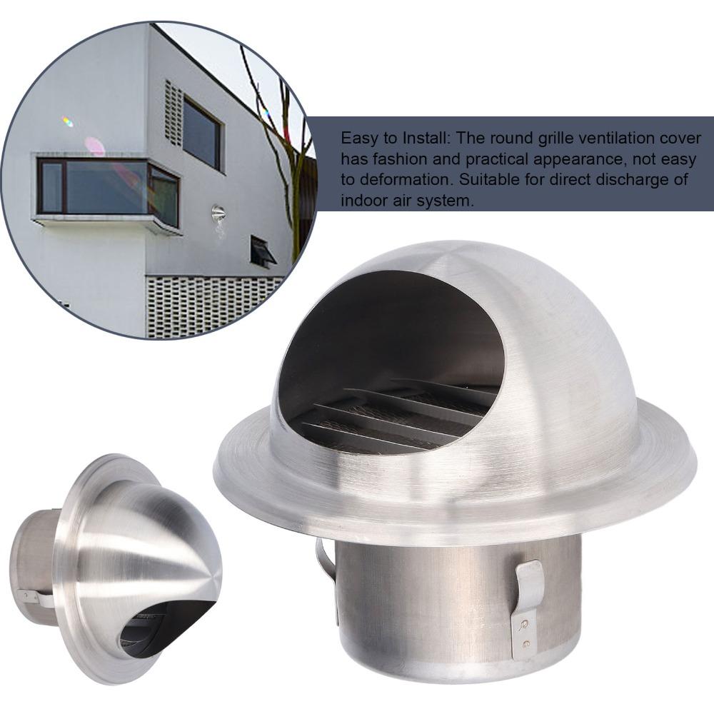 Round Wall Vent Cover Decorative External Extractor Vent Durable Air Vent Garage Ventilation