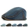 Cotton Painter Beret British Style Peaked Cap Casual Flat Cap  Summer
