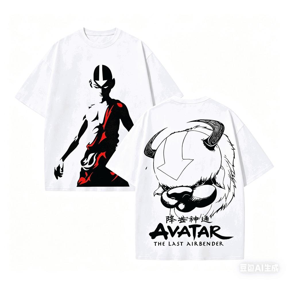 Avatar The Last Airbender T shirt personality Clothes New Model Anime T-shirt Yearround clothing Plus Size Unisex Streetwear Trendy Couples