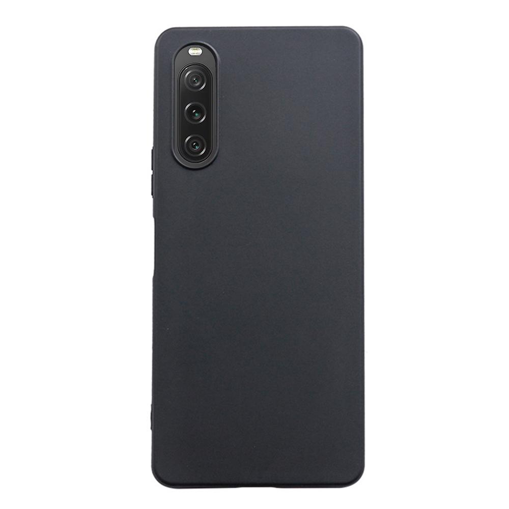 

For Sony Xperia 10 V Matte Texture Phone Cover Anti-fingerprint TPU Phone Case Black