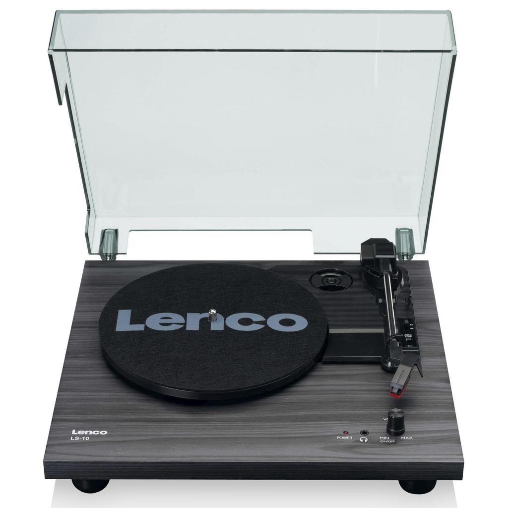 Lenco LS-10 Belt-drive Audio Turntable 33,45 RPM Black