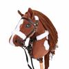 Realistic Plush Hobby Horse Soft Plush Hobby Horse Riding Stick Plush Horse Head  Performance Prop