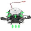 1/10  F82 V8  RC Crawler Car Cooling Fan -Simulate Engine Radiator for Axial SCX10 90046 TRX4 D90 Motor Cooling Parts