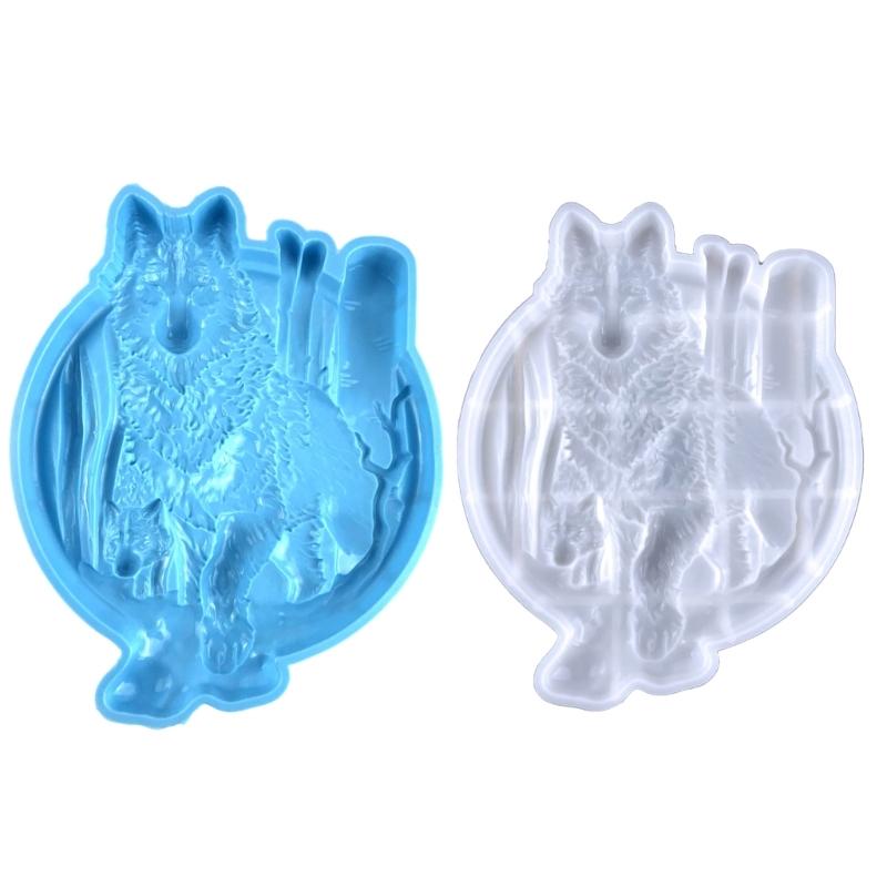 Wolf Relief Wall Decor Mold Jewelry Casting Mold Silicone Charm Mold Diy Crafts Mold Pendant Craft Supplies for Women