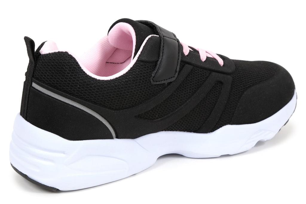 Junior z odblaskową gumką na 24 cm [Akiriko] sneakersy, wodoodporne przez 4 godziny, antybakteryjne, antyzapachowe, antypoślizgowe, materiał, sznurowadła, rzep,