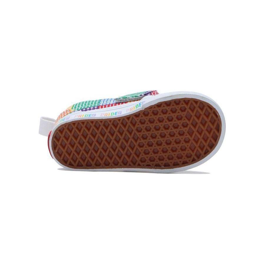 Vans Classic Slip-On Toddler Pride Baby Sneakers Multi-Color Multi True-White VN0A34883WJ