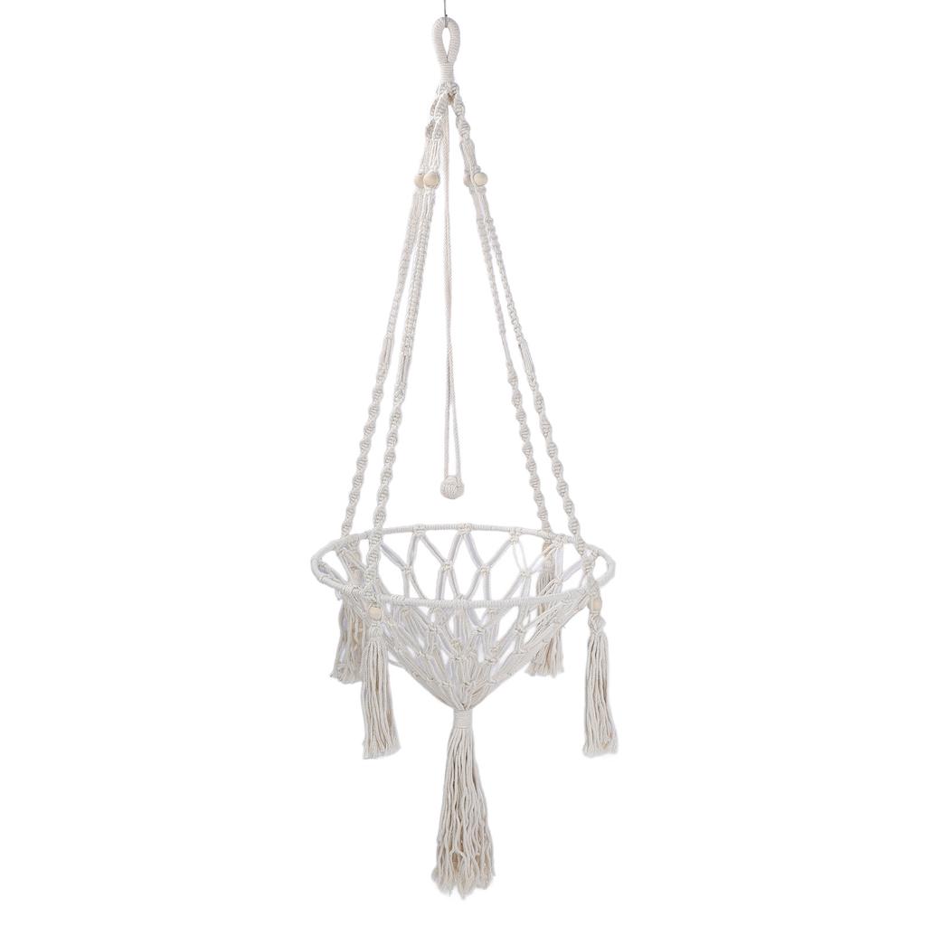 Cat Hammock Bed Handwoven Breathable Space Saving Kitten Swing Bed for Playing Sleeping Climbing