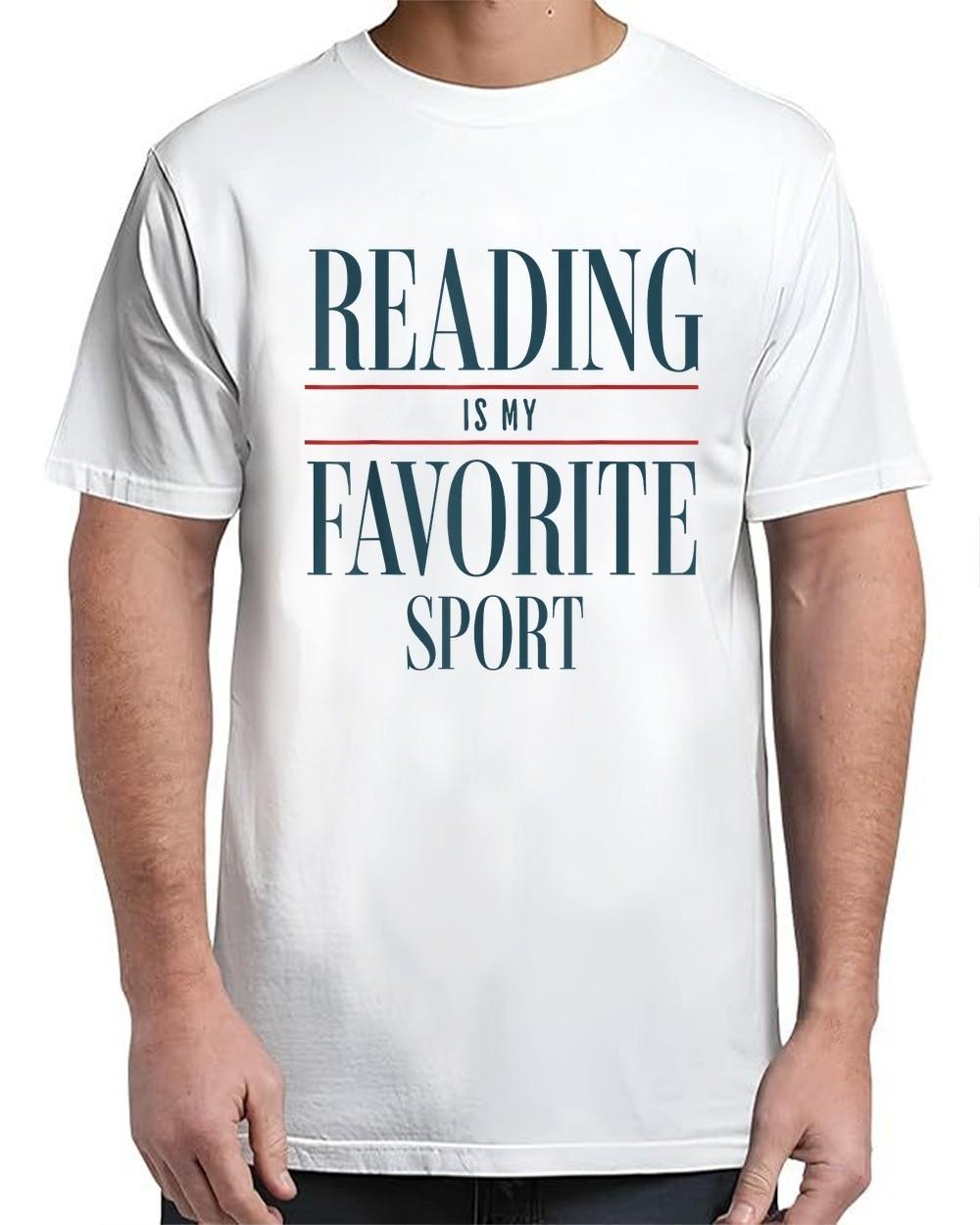 Reading Is My Favorite Sport Book Lover Funny Saying For T-Shirt S разноцветный