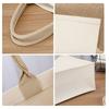 Reusable DIY Hand Drawn Canvas Bag Foldable Beige Blank Tote Sack Large Capacity Travel Shopping Bag