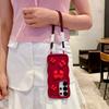 Samsung S25ultra Mobile Phone Case with Large Waves Cute Bow S24plus Integrated Lanyard Hole
