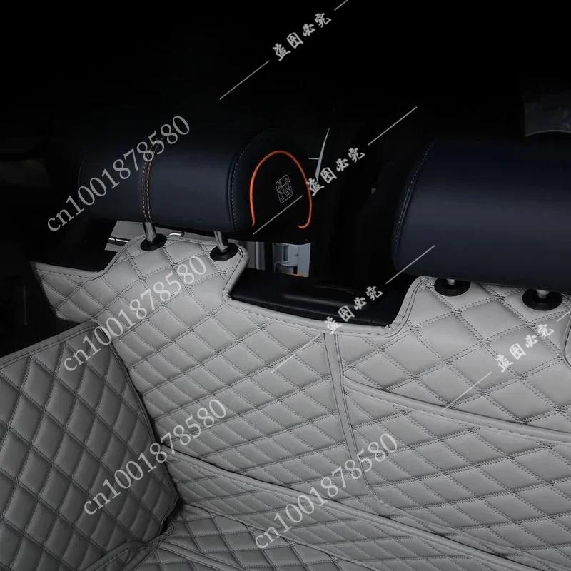 For BYD Seal U Sealion 6 Song Plus DMI Custom Trunk Mats Leather Durable Cargo Liner Boot Carpets PU-leather Waterproof Details