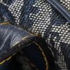 Dior Double saddle Handbag Trotter Navy blue canvas Women Used