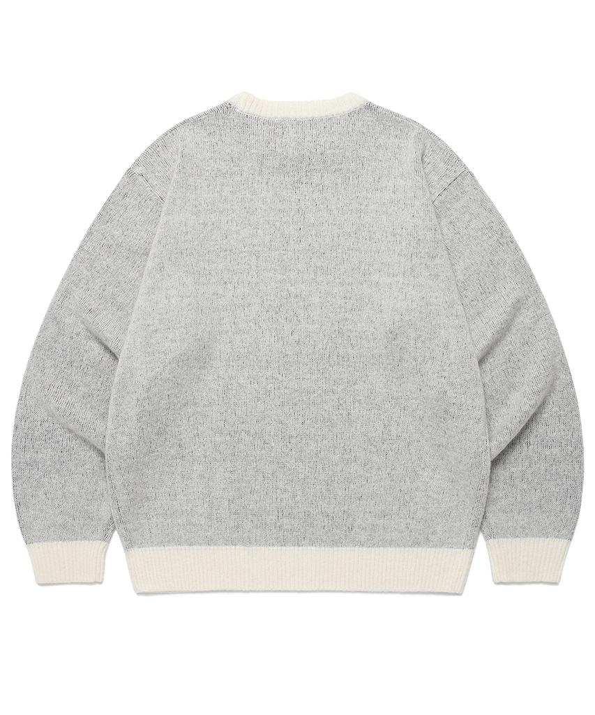 CAVISH Ivy Brushed Knit Sweater Ivory(Cv2Efuk602A)