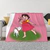 Heidi Cartoon 70er Jahre Personalisierte Geschenkidee Eine ultraweiche Mikrofleece-Decke
