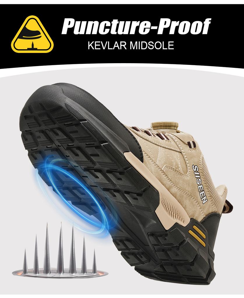 Nová móda Pánská bezpečnostní pracovní obuv Pohodlné nezničitelné boty Tenisky Proti propíchnutí Pánská obuv