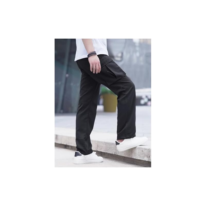 Lymio Men Cargo || Men Cargo Pants || Men Cargo Pants Cotton || Cargos for Men (Cargo-01-04) (XL, Olive Green) S